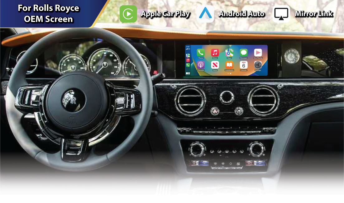 Rolls-Royce Ghost - Wireless Apple CarPlay & Android Auto Interface