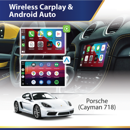 Porsche 718 Cayman - Wireless Apple CarPlay & Android Auto Interface