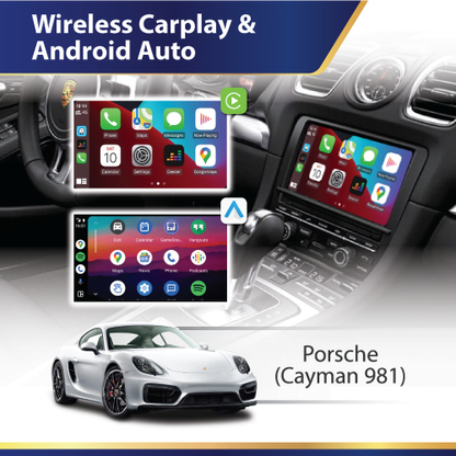 Porsche Cayman 981 - Wireless Apple CarPlay & Android Auto Interface