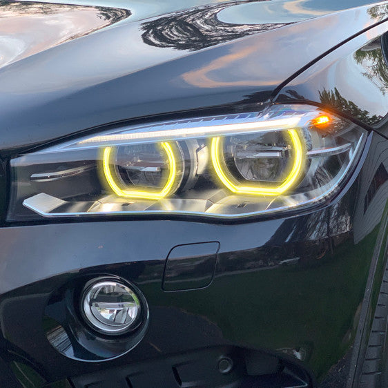 BMW X5 / X6 / X5M / X6M – RGB Color-Changing DRL LED Headlight Modules