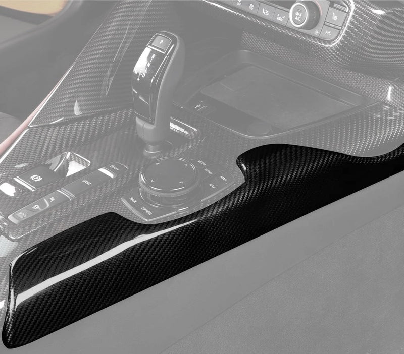 Toyota A90 Supra – Carbon Fiber Center Console Side Panel Trim