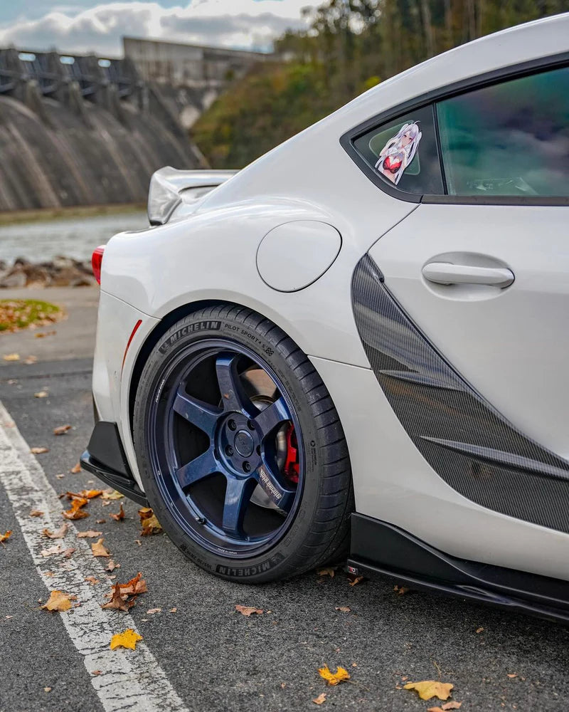 Toyota A90 Supra - Carbon Fiber Door Fender Finned Trim