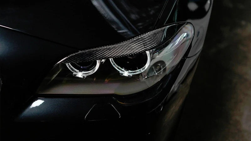 BMW F10 M5 & 5 Series - Carbon Fiber Eyelid Headlight Trim
