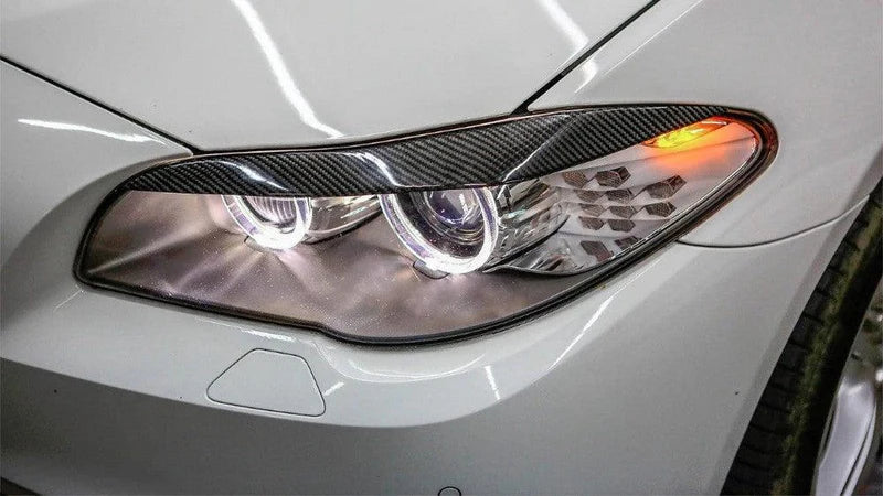 BMW F10 M5 & 5 Series - Carbon Fiber Eyelid Headlight Trim