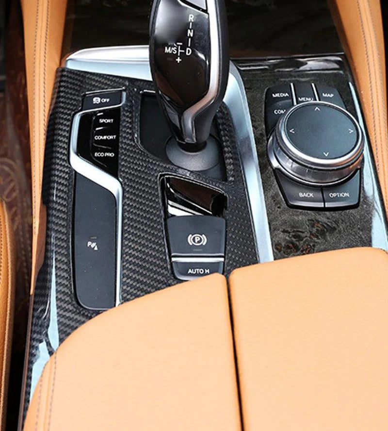BMW F90 M5 & G30 5 Series - Carbon Fiber Gear Shifter Panel Trim