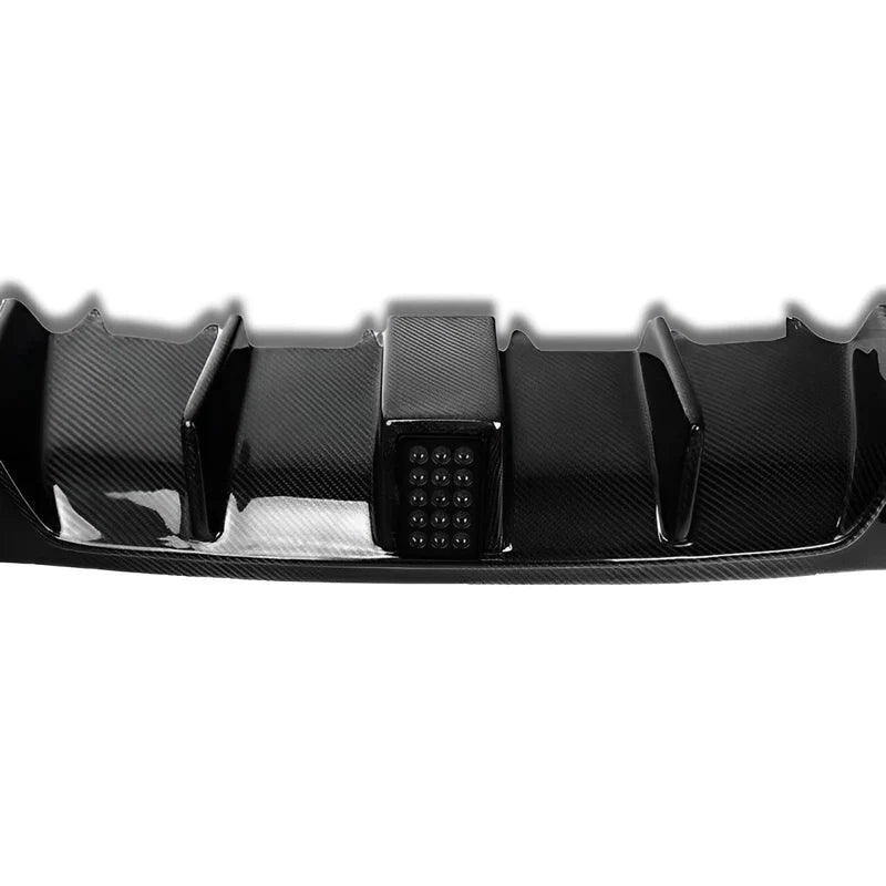 Mercedes Benz W213 E63 / E53 / E43 AMG – Carbon Fiber Rear Diffuser with Brake Light & Exhaust Tips