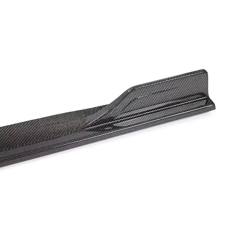 Audi B9 S5 Sport Back Carbon Fiber Finned Side Skirt Extensions