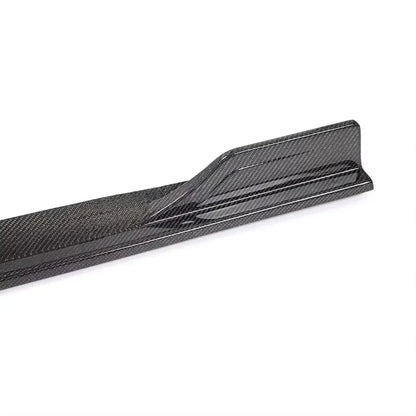 Audi B9 S5 Sport Back Carbon Fiber Finned Side Skirt Extensions