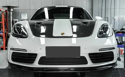 Porsche 718 Cayman / Boxster (2016–2023) - Carbon Fiber BKSS Style Front Lip