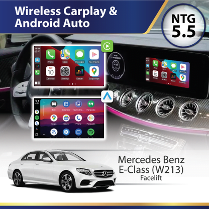 Mercedes-Benz E-Class W213 (NTG5.5) - Wireless Apple CarPlay & Android Auto Interface
