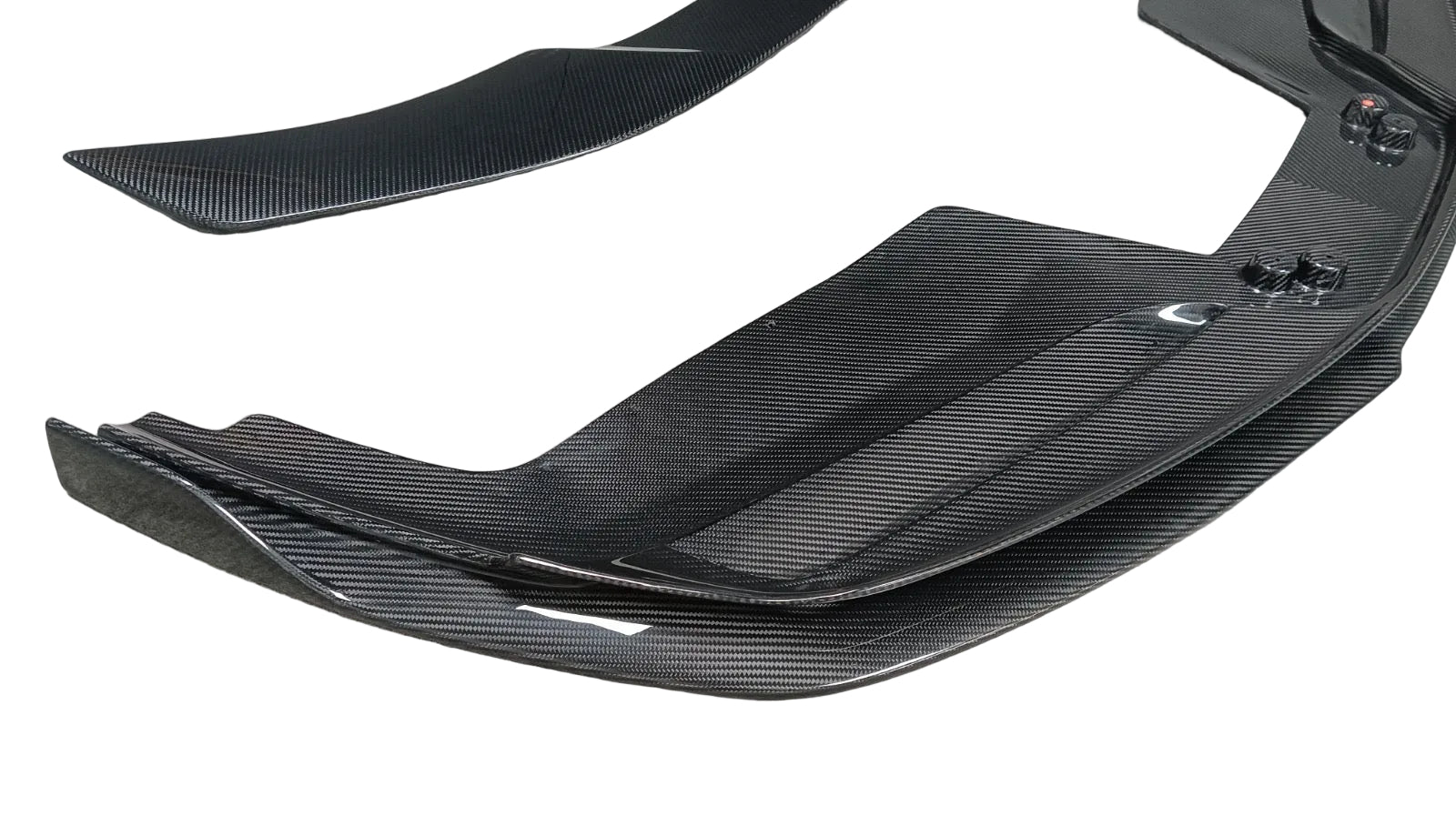 Ferrari 488 GTB 2015-2018 - V Style Carbon Fiber Front Bumper Splitter Lip