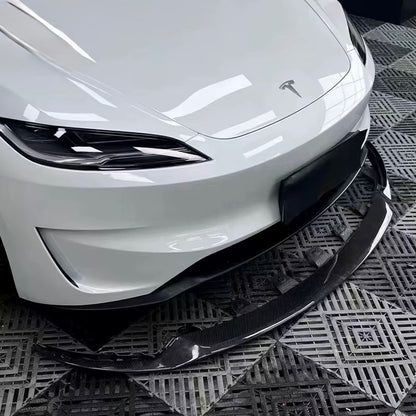 Tesla Model 3 Highland – Carbon Fiber Front Lip Splitter