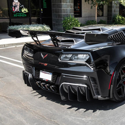 Corvette C7 - Carbon Fiber Rear Finned Diffuser