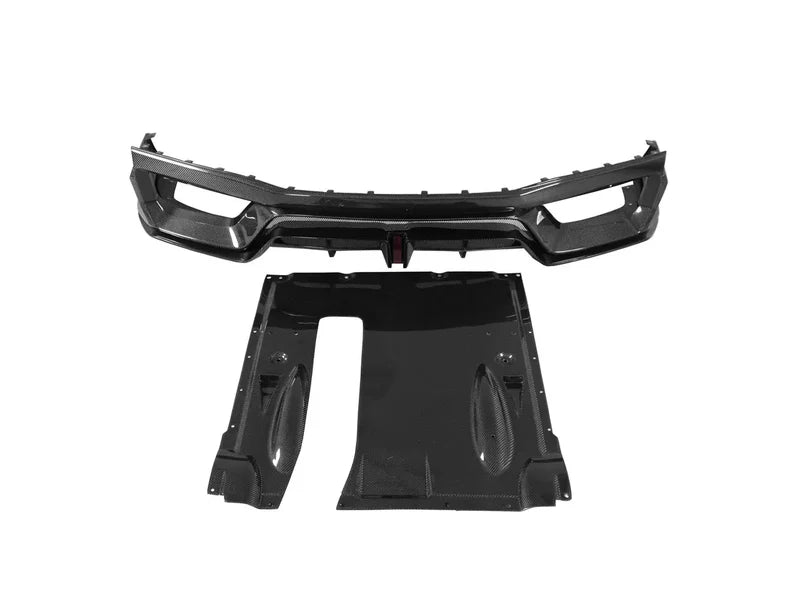 Nissan GT-R R35 - BS Style Carbon Fiber Rear Diffuser with LED Light