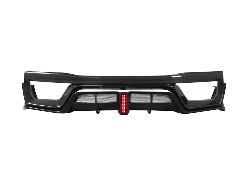 Nissan GT-R R35 - BS Style Carbon Fiber Rear Diffuser with LED Light