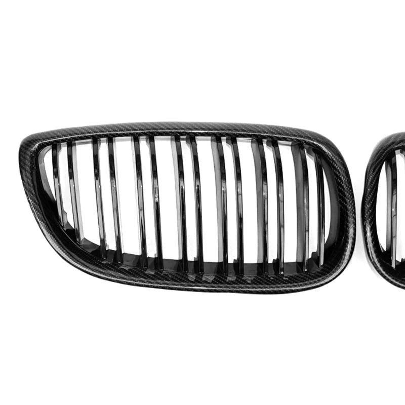 BMW E92 / E93 M3 & 3 Series - Carbon Fiber Dual Slat Front Grilles