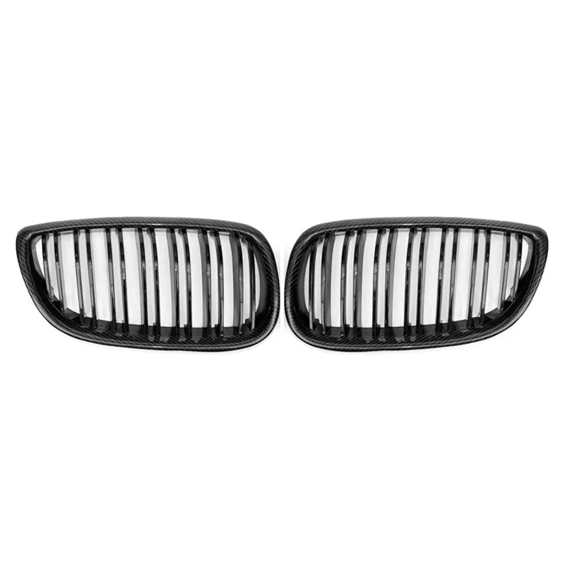 BMW E92 / E93 M3 & 3 Series - Carbon Fiber Dual Slat Front Grilles
