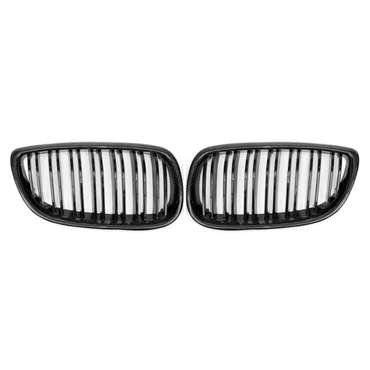 BMW E92 / E93 M3 & 3 Series - Carbon Fiber Dual Slat Front Grilles