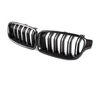 BMW F32/F33/F36 4 Series - Carbon Fiber Dual Slat Front Grilles