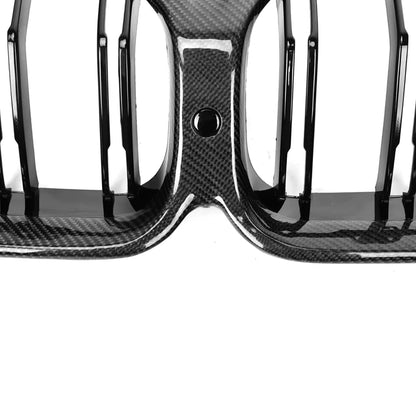 BMW M8 & 8 Series - Carbon Fiber Dual Slat Front Grilles