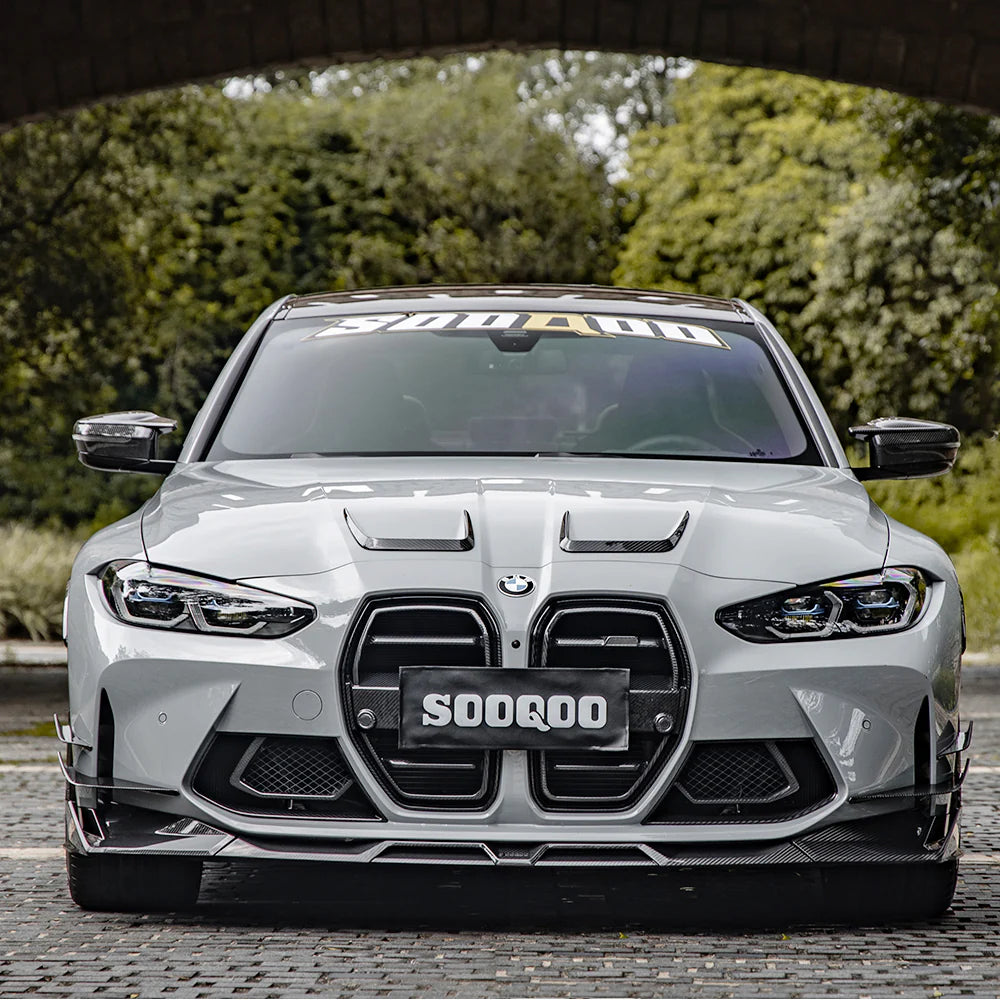 BMW G80 M3 & G82 M4 - SOOQOO V1 Carbon Fiber Front Lip
