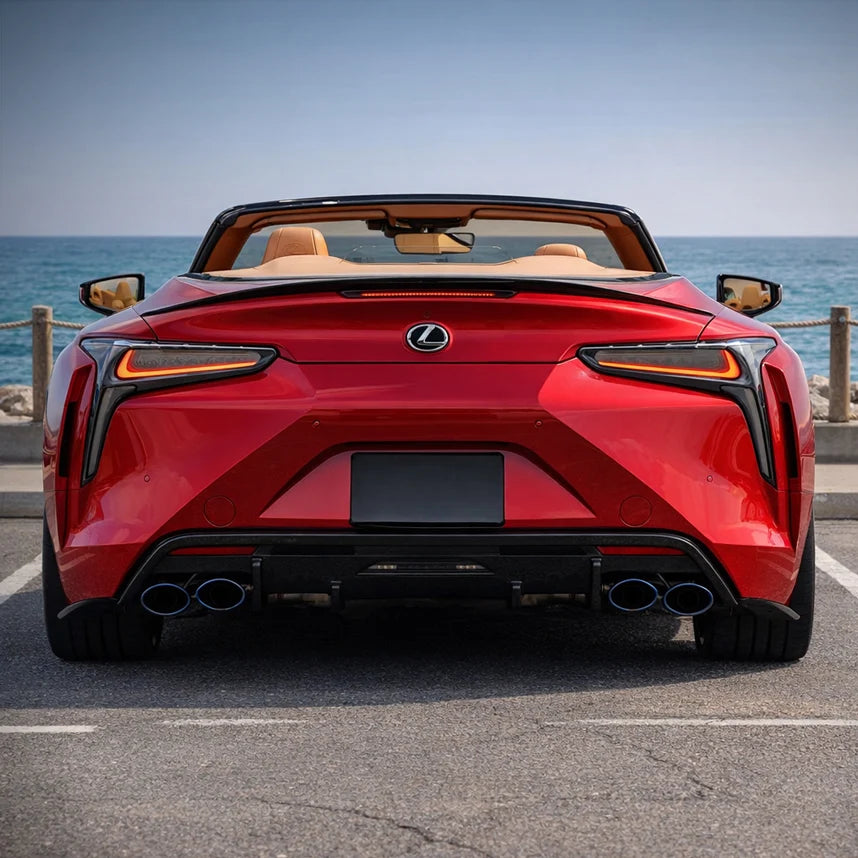 Lexus LC500 / LC500h – T Style Carbon Fiber Rear Diffuser