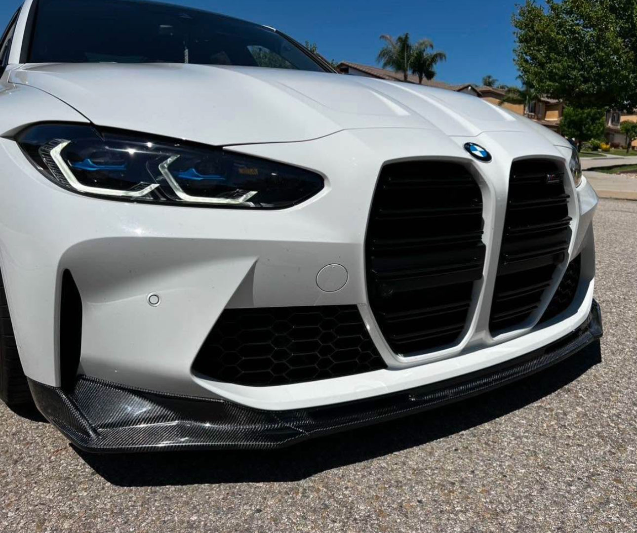 BMW G80 M3 & G82 M4 - V Style Carbon Fiber Front Lip