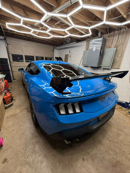 Ford Mustang 2024+ S650 – Super Snake Style Carbon Fiber Rear Spoiler High Wing