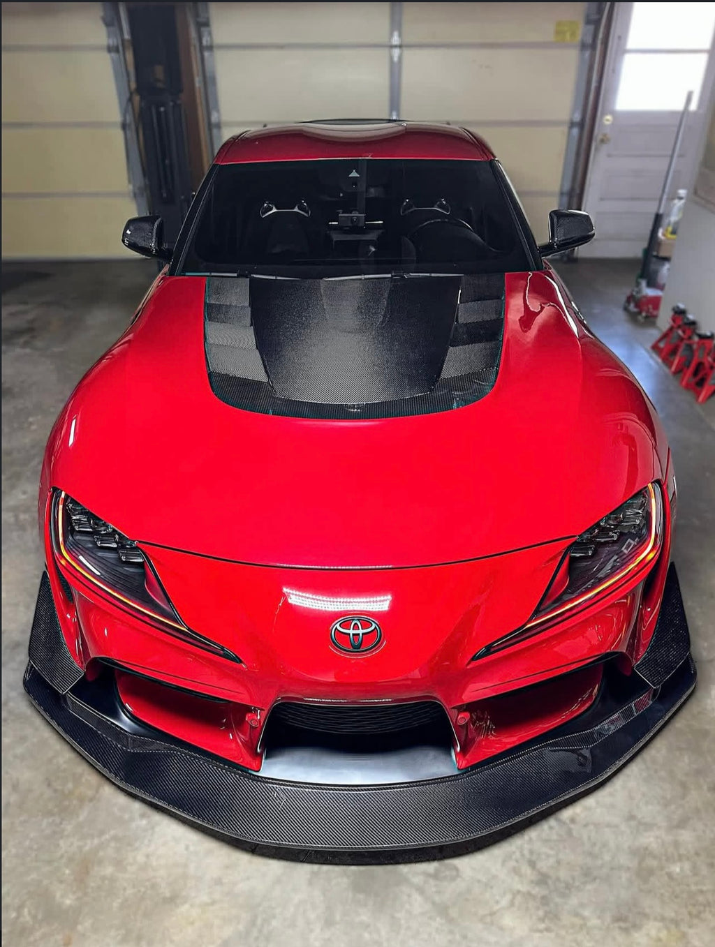 Toyota A90 GR Supra - VR Style Carbon Fiber Front Hood