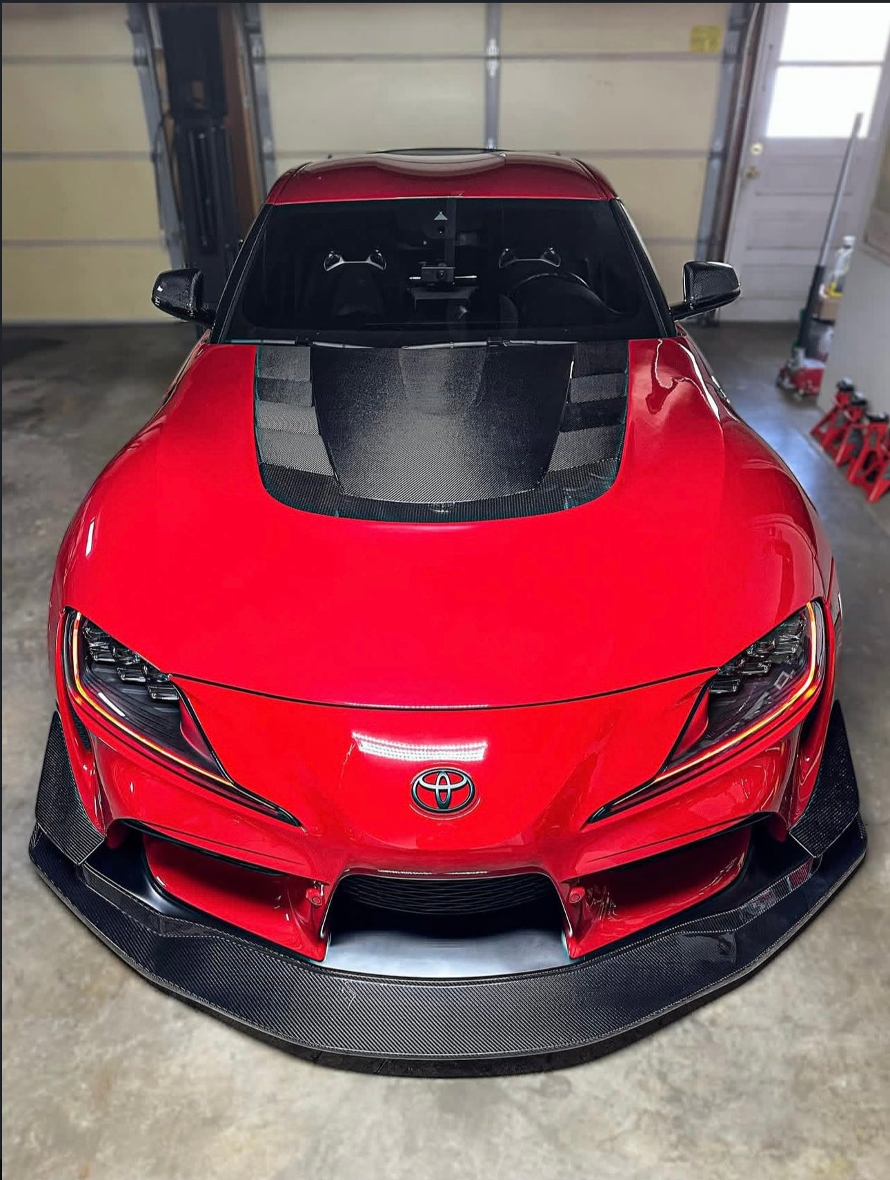 Toyota A90 GR Supra - VR Style Carbon Fiber Front Hood