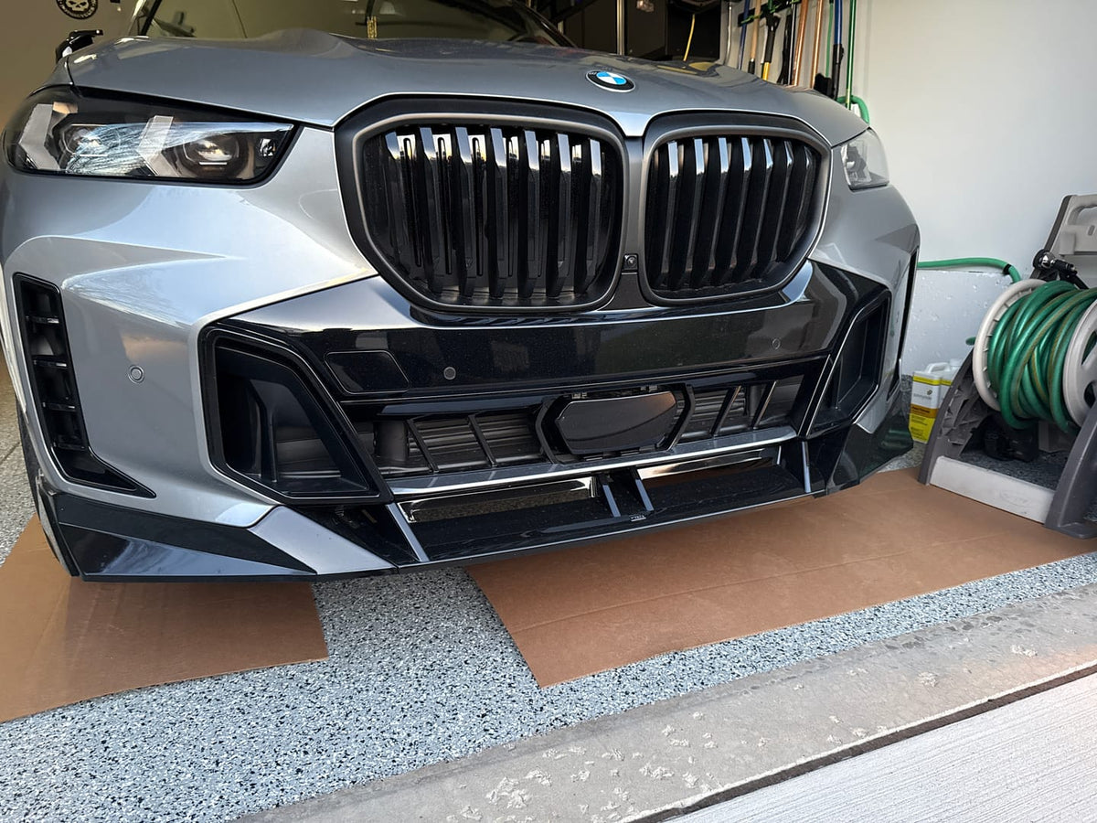 BMW X5 G05 LCI (2024–2026) - V Style Front Bumper Lip Lower Splitter Spoiler for M Sport
