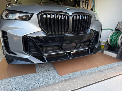 BMW X5 G05 LCI (2024–2026) - V Style Front Bumper Lip Lower Splitter Spoiler for M Sport