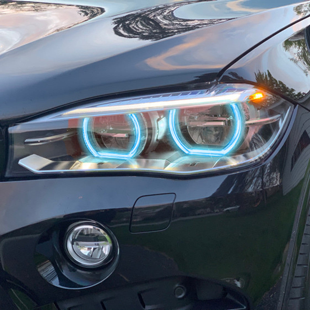 BMW X5 / X6 / X5M / X6M – RGB Color-Changing DRL LED Headlight Modules