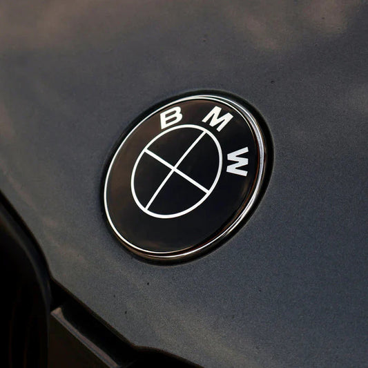 Black BMW Roundel Emblem Set (7-Piece)