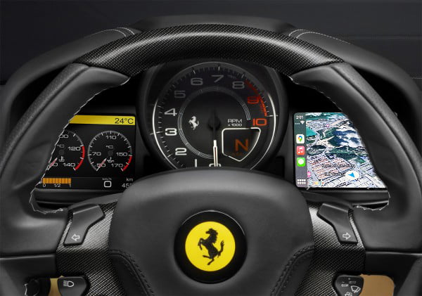 Ferrari F12 - Wireless Apple CarPlay & Android Auto Interface