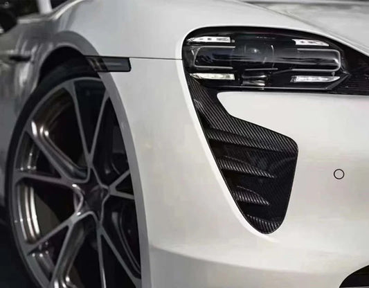 Porsche Taycan - Carbon Fiber Intake Vent Trim Covers