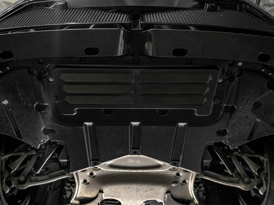 BMW M5 G90 G99 – Prepreg Carbon Fiber Oil Cooler Lower Protection Plate Cover