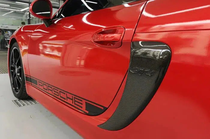 Porsche 981 Cayman / Boxster (2012–2016) – Carbon Fiber GT4 Style Side Air Vents