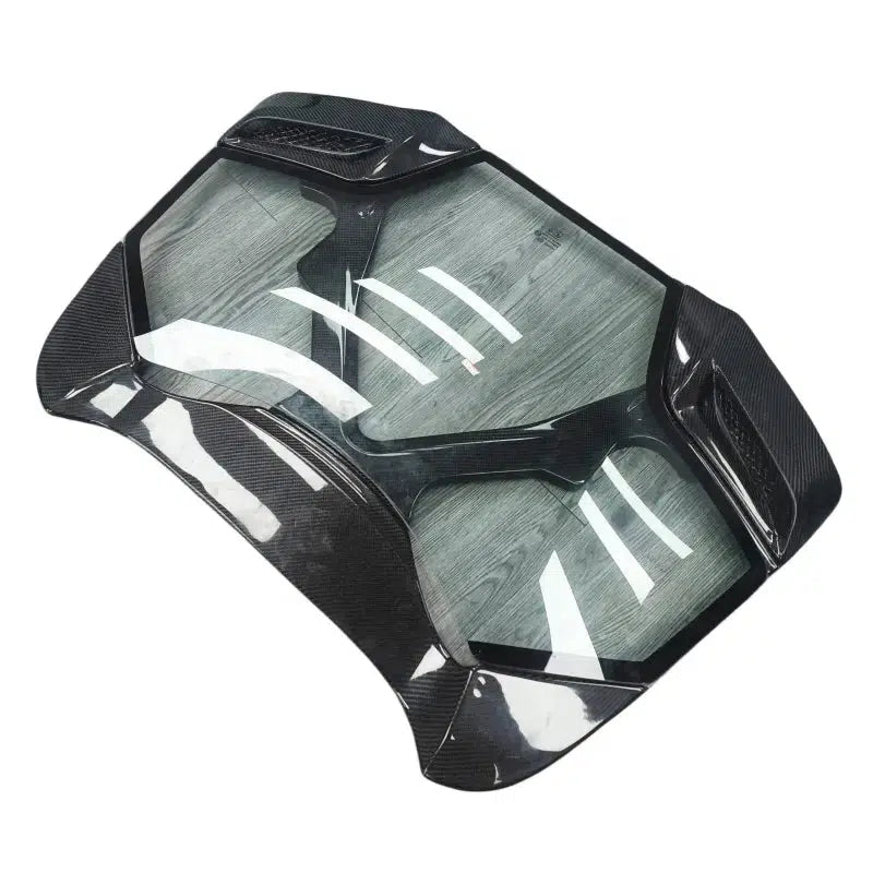 Ferrari 488 Coupe/Spider - Transparent Carbon Fiber Engine Bonnet