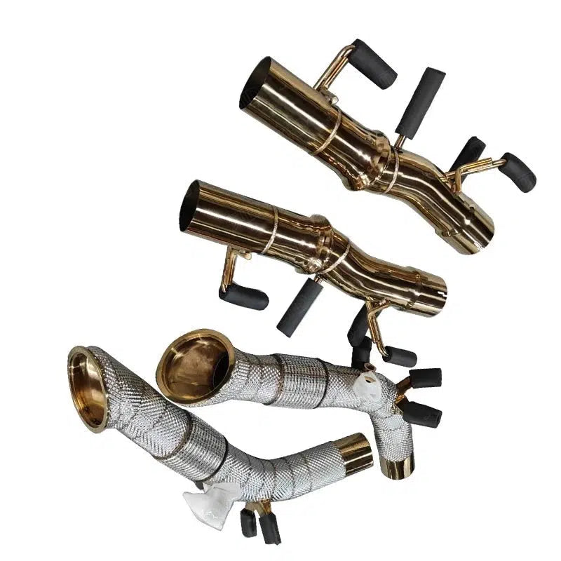 Ferrari SF90 – Catless Downpipes (Primary & Secondary) with Heat Shields