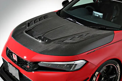 Honda Civic FL5 Type-R - VS Style Carbon Fiber Vented Hood Bonnet