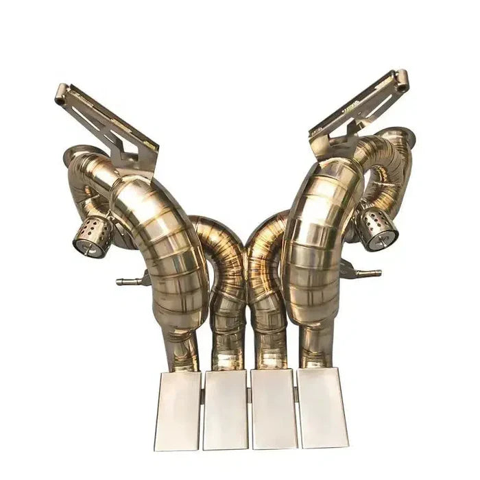 Lamborghini Aventador LP700 / LP720 / LP740 - Titanium Gold Straight Pipe Exhaust