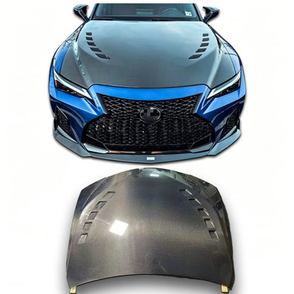 Lexus IS Series (2021–2025) - Carbon Fiber Vented Hood
