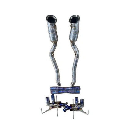 Ferrari 812 – Titanium Full Exhaust System & X-Pipe with Stainless Steel Mid Pipes