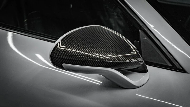 Porsche 991 911 981 Cayman Boxster - Sport Style Carbon Fiber Mirror Cap Set