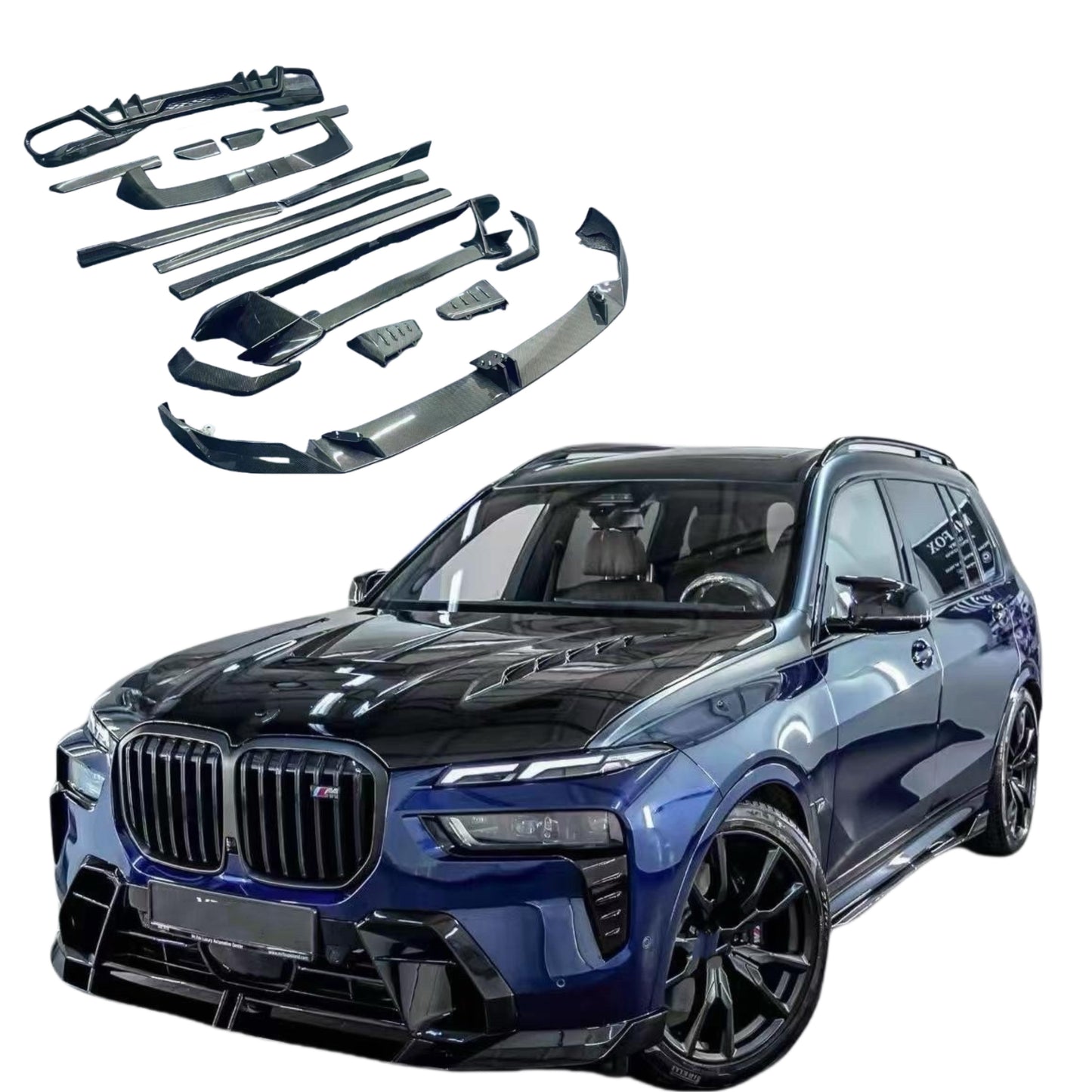 BMW X7 G07 LCI (2023–2026) - LD Style Carbon Fiber Full Aero Kit
