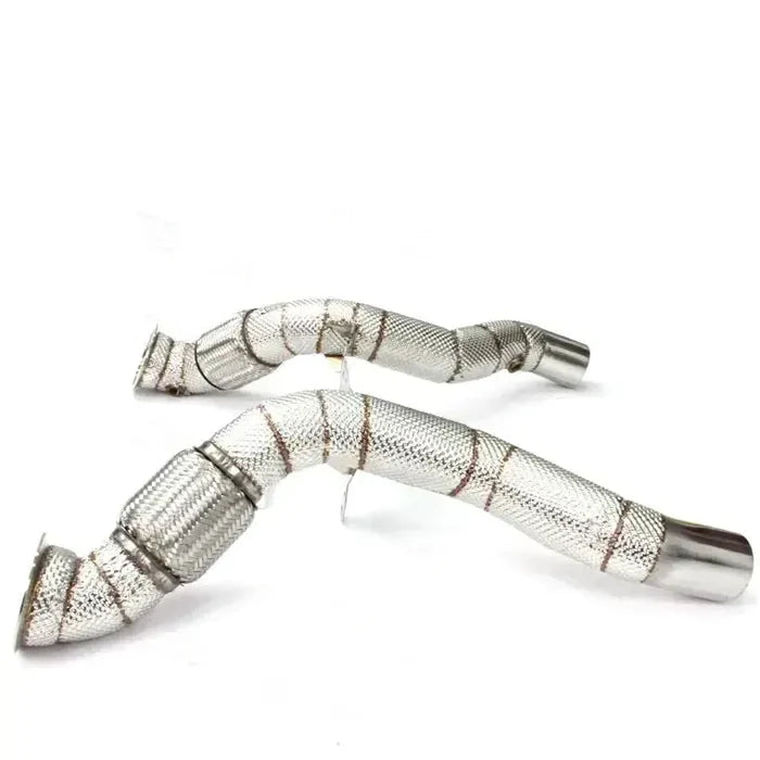 Ferrari 488 – Catless Downpipes with Heat Shields