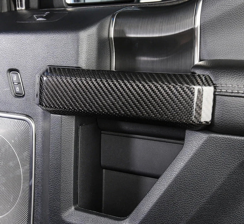 Ford F-150 Raptor 2015-2020 – Carbon Fiber Inner Door Handle Overlay Cover Trim