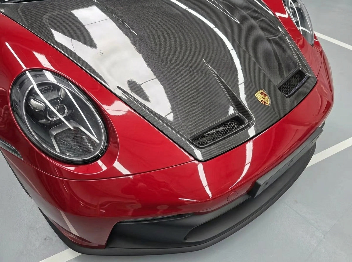 Porsche 992 – Carbon Fiber GT3 Style Vented Hood