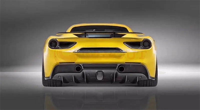Ferrari 488 - AP Style Carbon Fiber Rear Diffuser